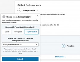 LinkedIn aanbevelingen of recommendations